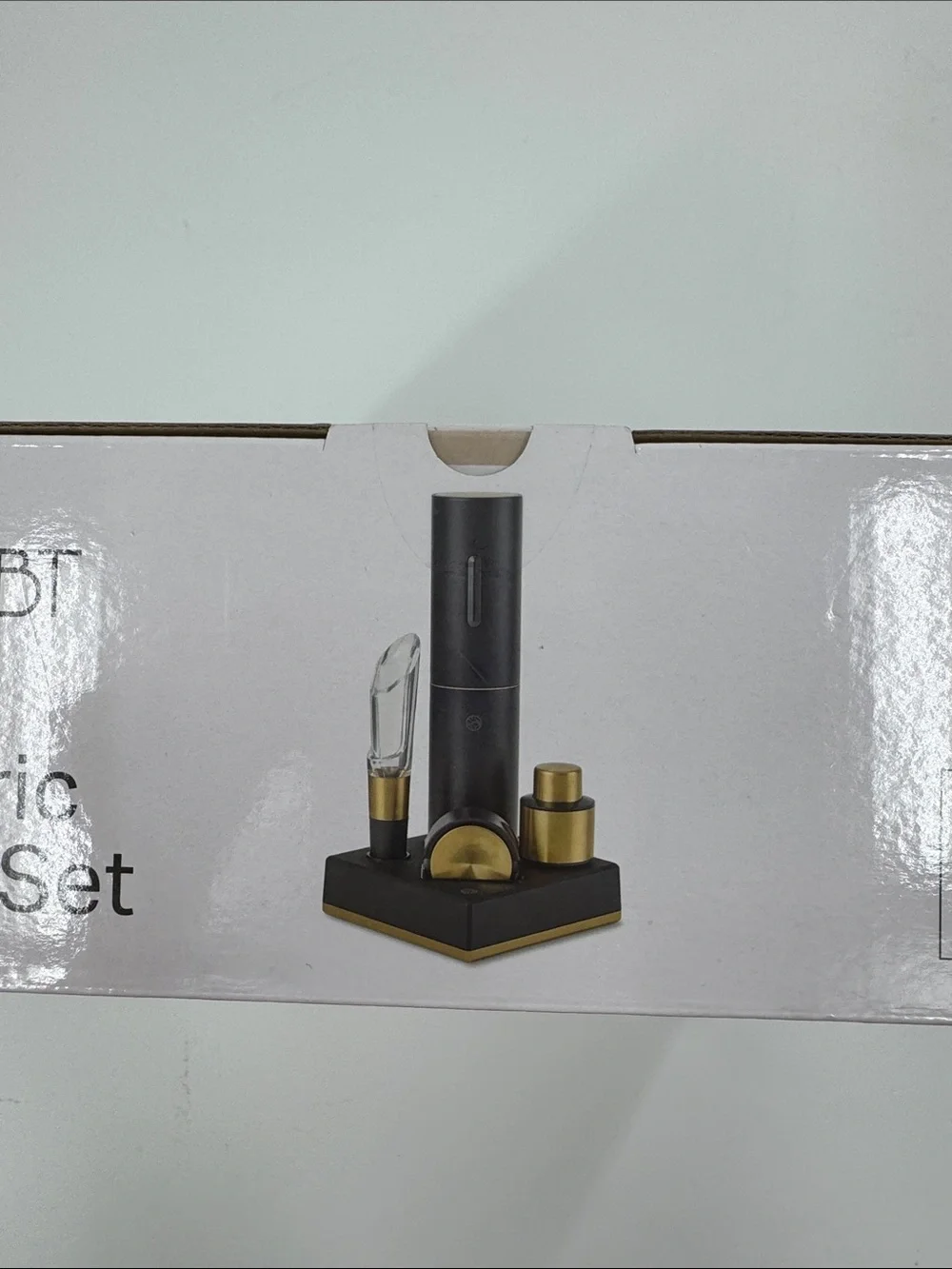 RBT 5-Piece Electric Wine Set — Black & Gold NEW in BOX